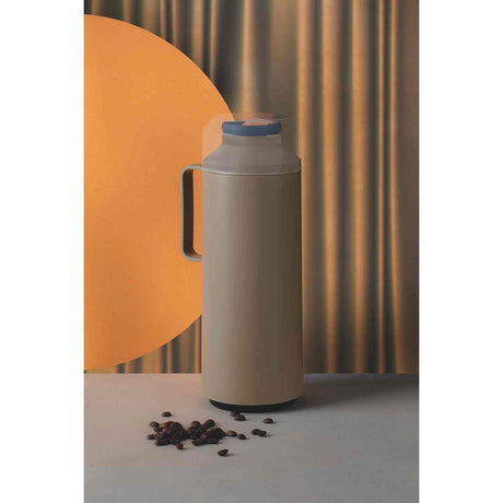 Termo Exata Beige 11 cm 1 Litro de Ampolla de Vidrio - Utensilios y Accesorios | Bylmo