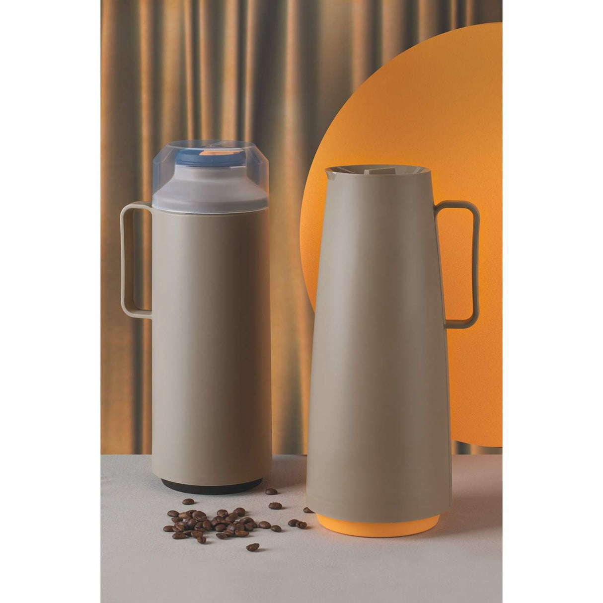 Termo Exata Beige 11 cm 1 Litro de Ampolla de Vidrio - Utensilios y Accesorios | Bylmo