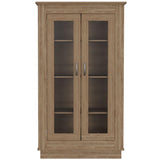 Vitrina Álcamo Miel 103 cm con Puertas de Vidrio - Bares | Bylmo