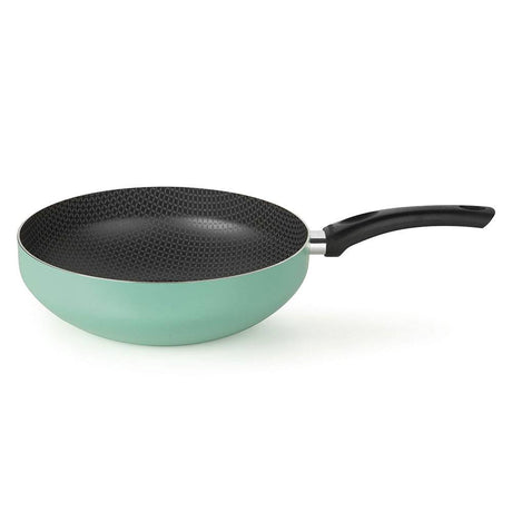 Wok Weeton Aluminio 28 cm Antiadherente Azul Aguamarina - Ollas y Sartenes | Bylmo
