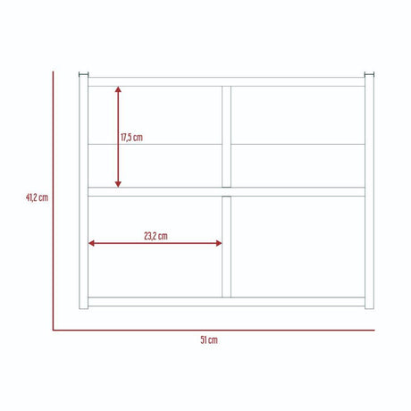Zapatero Connect Duna 41.2x51cm Horizontal de Dos Niveles para Cuatro pares de Zapatos - Closets | Bylmo