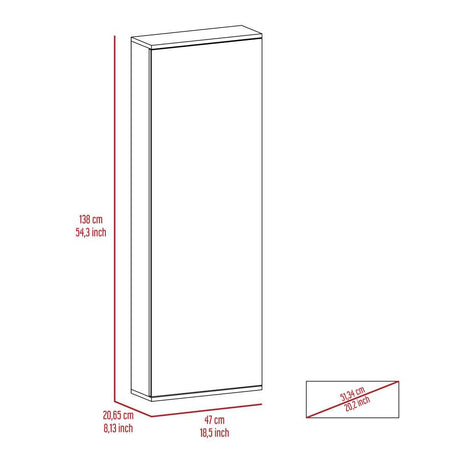 Zapatero Leto Wengue 47x138cm Vertical de Cinco Niveles para Diez pares de Zapatos - Closets | Bylmo