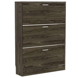 Zapatero Z 94 Coñac 94.2x128.7cm Vertical de Tres Niveles para Seis pares de Zapatos - Closets | Bylmo