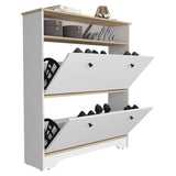 Zapatero Z 100 Blanco 100x100cm Horizontal de Dos Niveles para Seis pares de Zapatos - Zapateros | Bylmo