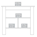 Alacena Cala Blanco 100 cm con Entrepaños - Barras y Muebles Auxiliares | Bylmo
