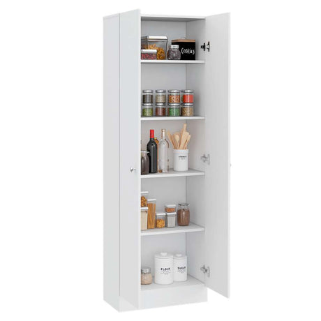 Alacena Z60 Blanco 60 cm con Dos Puertas y Entrepaños - Alacenas y Muebles Microondas | Bylmo