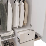 Closet Safa Niebla 140x180cm con 4 Cajones con 3 Entrepaños - Closets | Bylmo