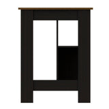 Mueble Auxiliar de Cocina Cala Wengue y Caramelo 103 cm con Entrepaños - Muebles Organizadores | Bylmo