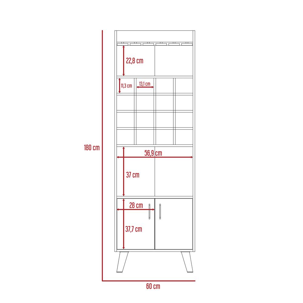 Bar Z Coñac 60 cm con Dos Puertas - Bares | Bylmo