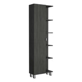 Mueble Esquinero Urano Roble Gris 50x50cm sin Cajones y con Nueve Compartimientos - Bifes y Arrimos | Bylmo
