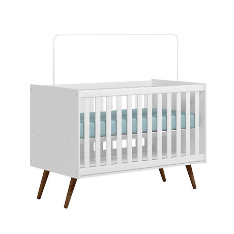 Cama Cuna Estela Blanco 133x92cm para Colchón Infantil 70 X 130 Cm con Cabecero - Camas | Bylmo