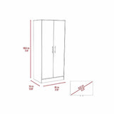 Closet Dinamarca Ceniza 80x180cm con 1 Cajones con 1 Entrepaños - Closets | Bylmo