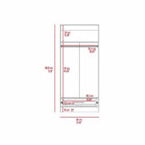 Closet Dinamarca Ceniza 80x180cm con 1 Cajones con 1 Entrepaños - Closets | Bylmo
