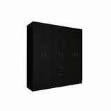 Closet Luna Wengue 162x171cm con 1 Cajones con 4 Entrepaños - Closets | Bylmo