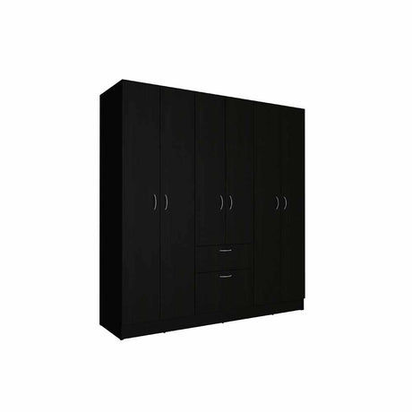 Closet Luna Wengue 162x171cm con 1 Cajones con 4 Entrepaños - Closets | Bylmo