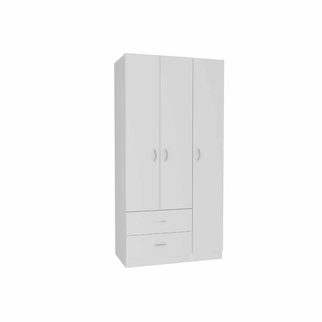 Closet Místico Blanco 90x180cm con 2 Cajones con 3 Entrepaños - Closets | Bylmo