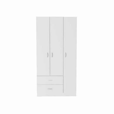 Closet Místico Blanco 90x180cm con 2 Cajones con 3 Entrepaños - Closets | Bylmo