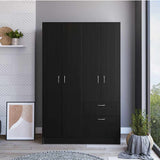 Closet Nara Wengue 109 cm con Cinco Puertas y Un Cajón - Closets | Bylmo