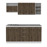 Cocina Osaka Bellota y Blanco 180 cm - Cocinas | Bylmo