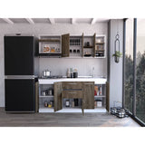 Cocina Osaka Bellota y Blanco 180 cm - Cocinas | Bylmo