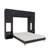 Combo Cama y Mesa de Noche Alcala Wengue 244x200cm para Colchón Doble 140 X 190 Cm - Camas | Bylmo