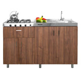 Combo Mueble Superior + Campana +Mueble Inferior + Mesón Dark 150 cm Versátil - Combo | Bylmo