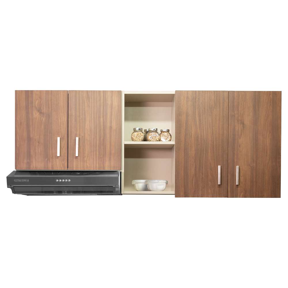 Combo Mueble Superior + Campana +Mueble Inferior + Mesón Dark 150 cm Versátil - Combo | Bylmo