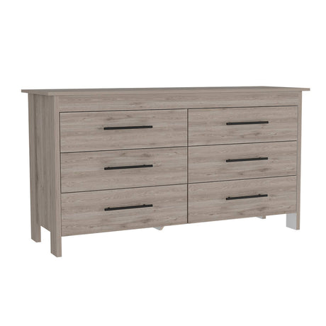 Cómoda HMS Ceniza 149.5x80.6cm De Tres Hileras con Tres Cajones - Cajoneras y Comodas | Bylmo