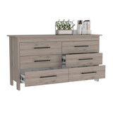 Cómoda HMS Ceniza 149.5x80.6cm De Tres Hileras con Tres Cajones - Cajoneras y Comodas | Bylmo