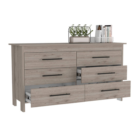 Cómoda HMS Ceniza 149.5x80.6cm De Tres Hileras con Tres Cajones - Cajoneras y Comodas | Bylmo