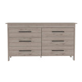 Cómoda HMS Ceniza 149.5x80.6cm De Tres Hileras con Tres Cajones - Cajoneras y Comodas | Bylmo