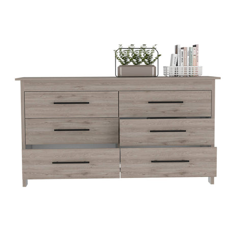 Cómoda HMS Ceniza 149.5x80.6cm De Tres Hileras con Tres Cajones - Cajoneras y Comodas | Bylmo