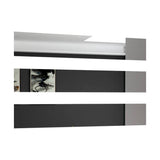 Set x 3 Espejos Atenas Plateado 120x20cm Rectangular sin Marco - Espejos Decorativos | Bylmo