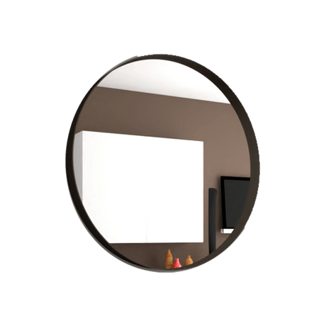 Espejo de Pared Bela Plateado 38x38cm Redondo con Marco Metalico - Espejos Decorativos | Bylmo