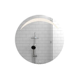 Espejo de Baño Bombay Plateado 45x45cm Redondo y con Iluminiación Led - Espejos Decorativos | Bylmo