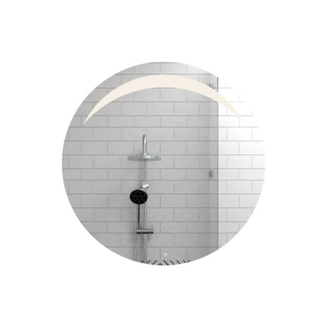 Espejo de Baño Bombay Plateado 45x45cm Redondo y con Iluminiación Led - Espejos Decorativos | Bylmo