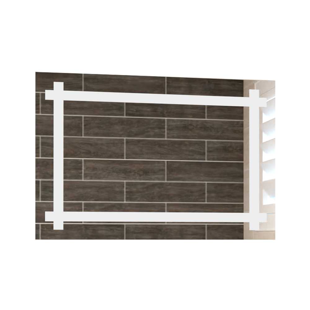 Espejo de Baño Broni Plateado 60x90cm Rectangular y con Iluminiación Led - Espejos Decorativos | Bylmo