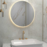 Espejo de Baño Dakota Plateado 60x60cm Redondo y con Iluminiación Led - Espejos Decorativos | Bylmo