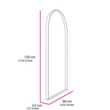 Espejo de Pared Dalton Plateado 60x120cm Arco Superior con Marco Metalico - Espejos Decorativos | Bylmo