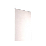 Espejo de Baño Garda Plateado 52x90cm Rectangular y con Iluminiación Led Touch - Espejos Decorativos | Bylmo