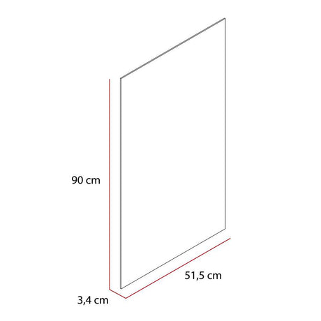 Espejo de Baño Garda Plateado 52x90cm Rectangular y con Iluminiación Led - Espejos Decorativos | Bylmo