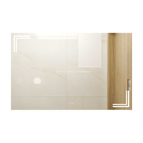 Espejo de Baño Iberia Plateado 70x110cm Rectangular y con Iluminiación Led - Espejos Decorativos | Bylmo