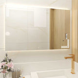 Espejo de Baño Iberia Plateado 70x110cm Rectangular y con Iluminiación Led - Espejos Decorativos | Bylmo