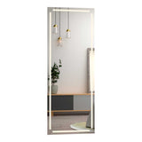 Espejo de Pared Lugo Plateado 45x130cm Rectangular sin Marco - Espejos Decorativos | Bylmo