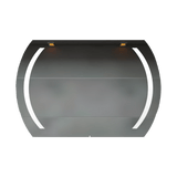 Espejo de Baño Led Manson Plateado 90x60cm Rectangular con Sandblasting - Espejos de Baño | Bylmo