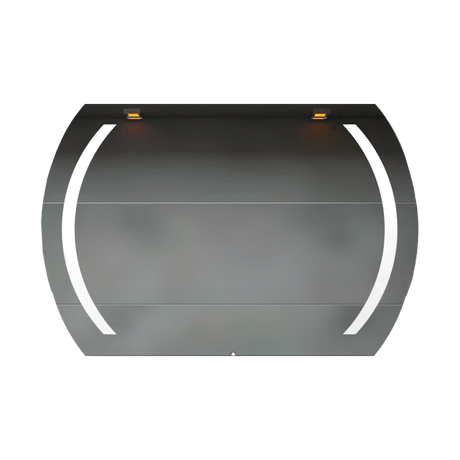 Espejo de Baño Led Manson Plateado 90x60cm Rectangular con Sandblasting - Espejos de Baño | Bylmo