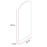 Espejo de Pared Oporto Plateado 50x130cm Arco Superior sin Marco - Espejos Decorativos | Bylmo
