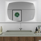 Espejo de Baño Led Touch Retro Plateado 70x50cm Rectangular - Espejos Decorativos | Bylmo