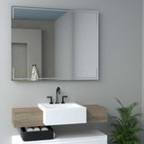 Espejo de Baño Terranova Plateado 80x100cm Rectangular - Espejos Decorativos | Bylmo
