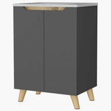 Gabinete de Baño Laurent Plomo 60 cm Incluye Lavamanos - Gabinetes de Baño | Bylmo